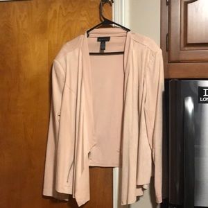 Pink inc blazer, suede like feel